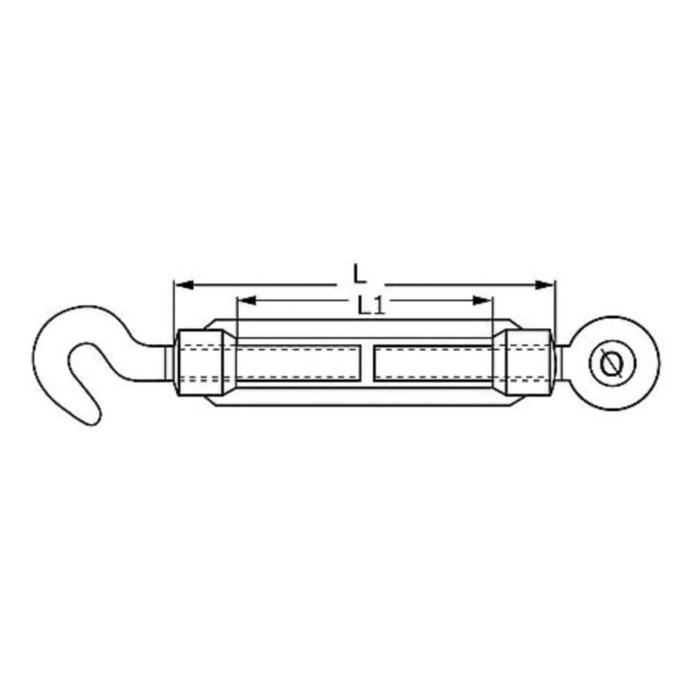 TENDEUR BOÎTIER OUVERT ŒIL/CROCHE M10