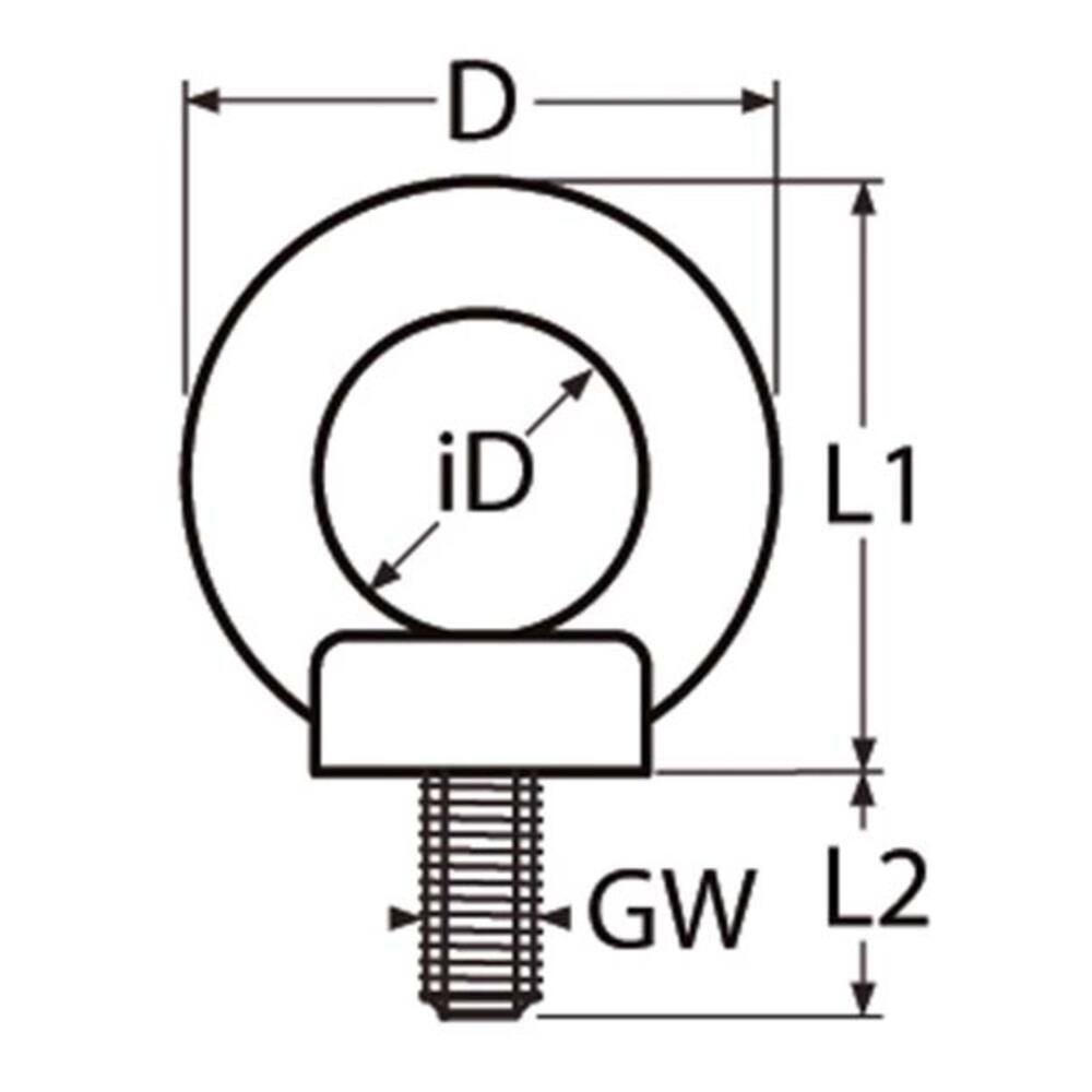 RVS 316 OOGBOUT M16