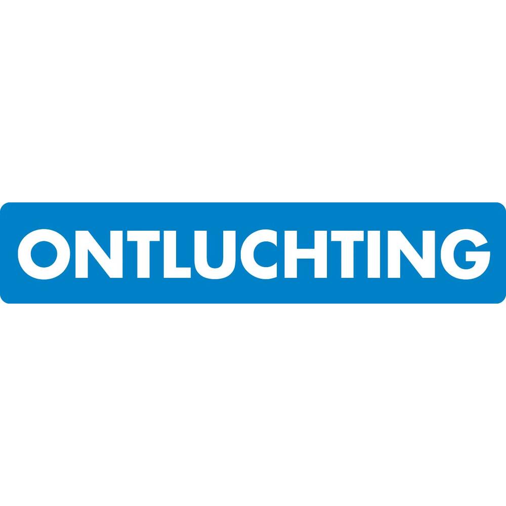 AUFKLEBER ONTLUCHTING (NIEDERLÄNDISCH) 10 X 2 CM