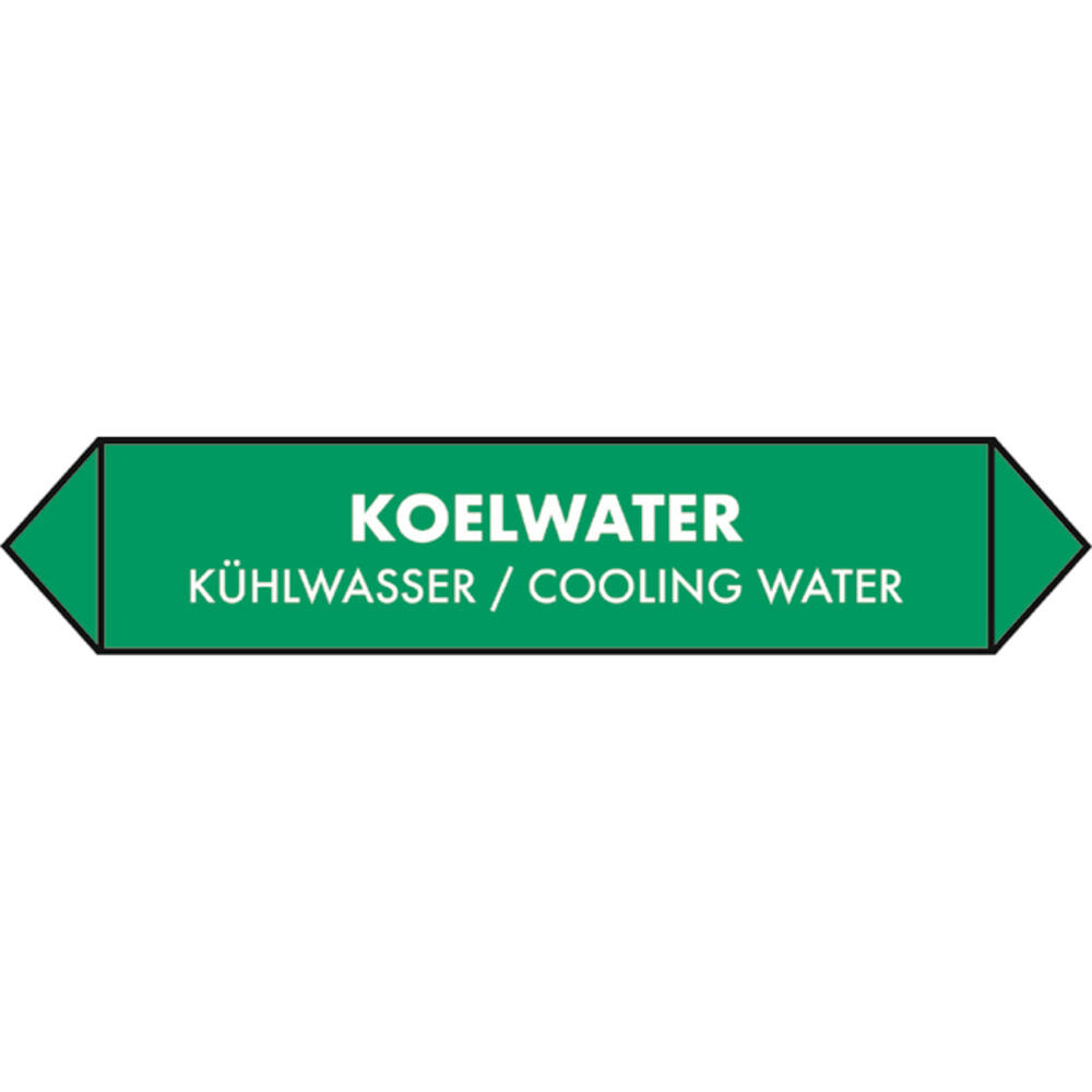ROHRAUFKLEBBER KÜHLWASSER (NIEDERLÄNDISCH, ENGLISCH, DEUTSCH) 15 X 3 CM