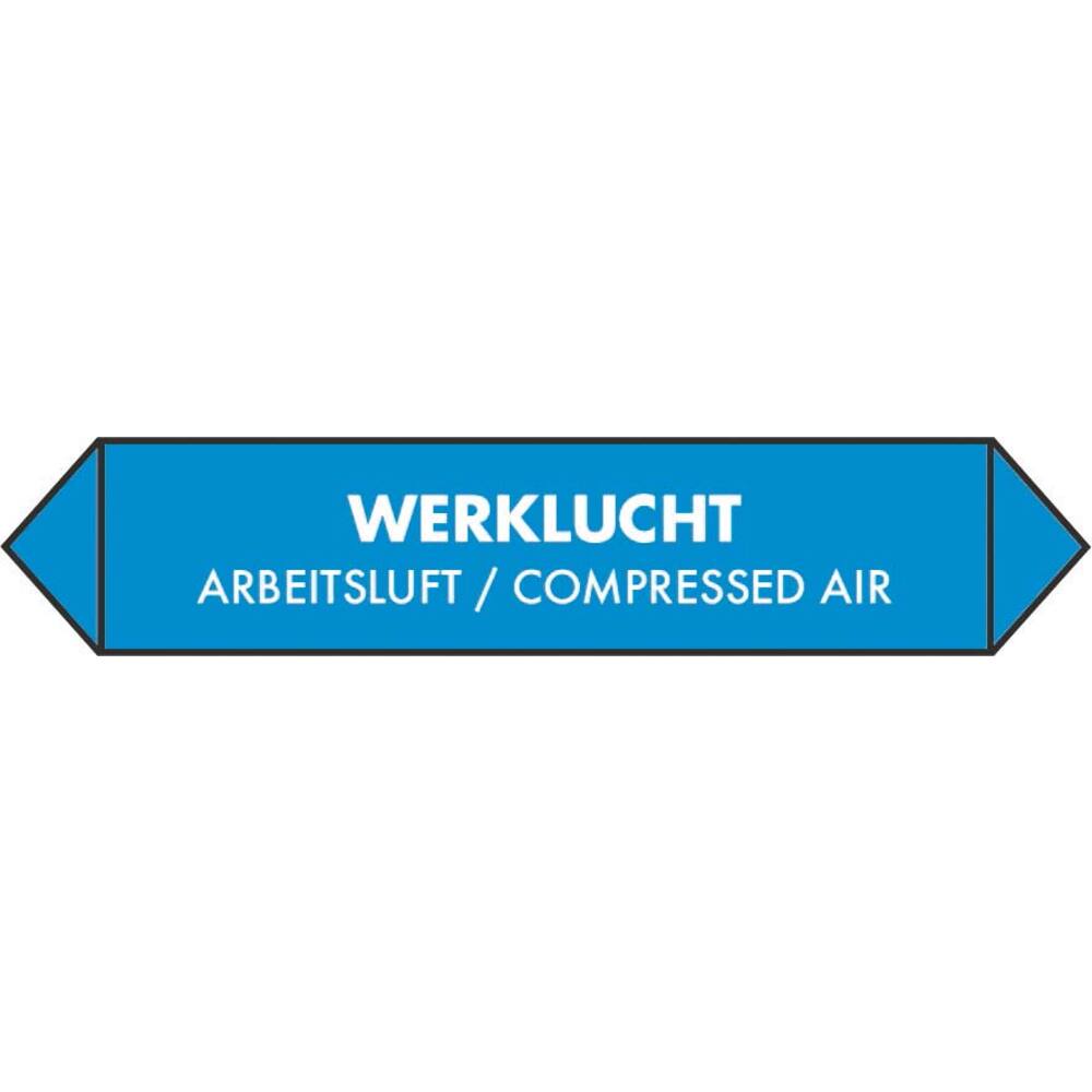 ROHRAUFKLEBBER ARBEITSLUFT (NIEDERLÄNDISCH, ENGLISCH, DEUTSCH) 15 X 3 CM