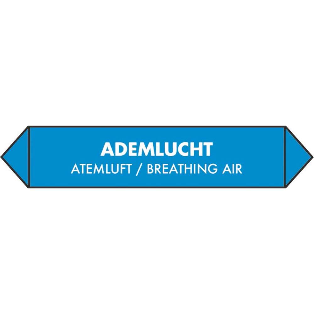 ROHRAUFKLEBBER ATEMLUFT (NIEDERLÄNDISCH, ENGLISCH, DEUTSCH) 15 X 3 CM