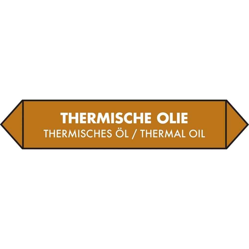 ROHRAUFKLEBBER THERMISCHE ÖL (NIEDERLÄNDISCH, ENGLISCH, DEUTSCH) 15 X 3 CM