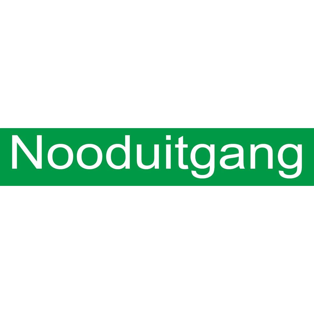 AUFKLEBER NOODUITGANG (NIEDERLÄNDISCH) 15 X 3 CM