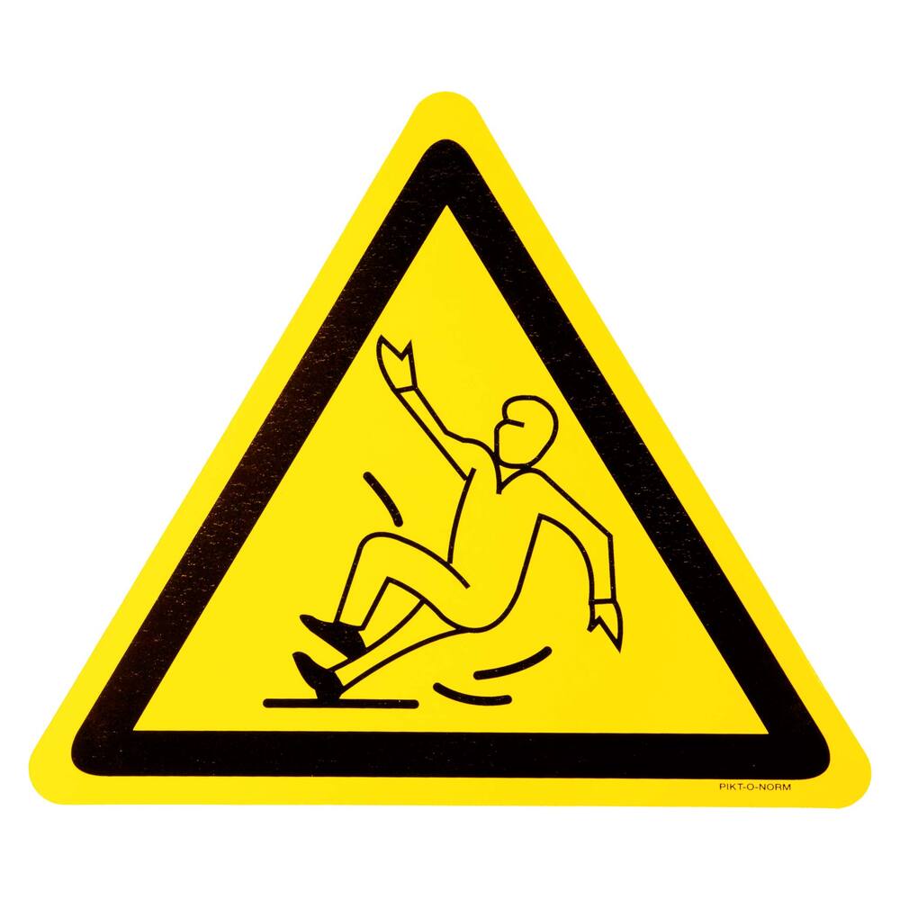 AUTOCOLLANT DANGER GLISSADE 9 X 9 X 9 CM