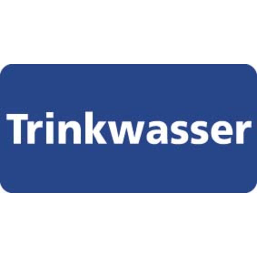 AUTOCOLLANT TRINKWASSER (ALLEMAND) 10 X 5 CM