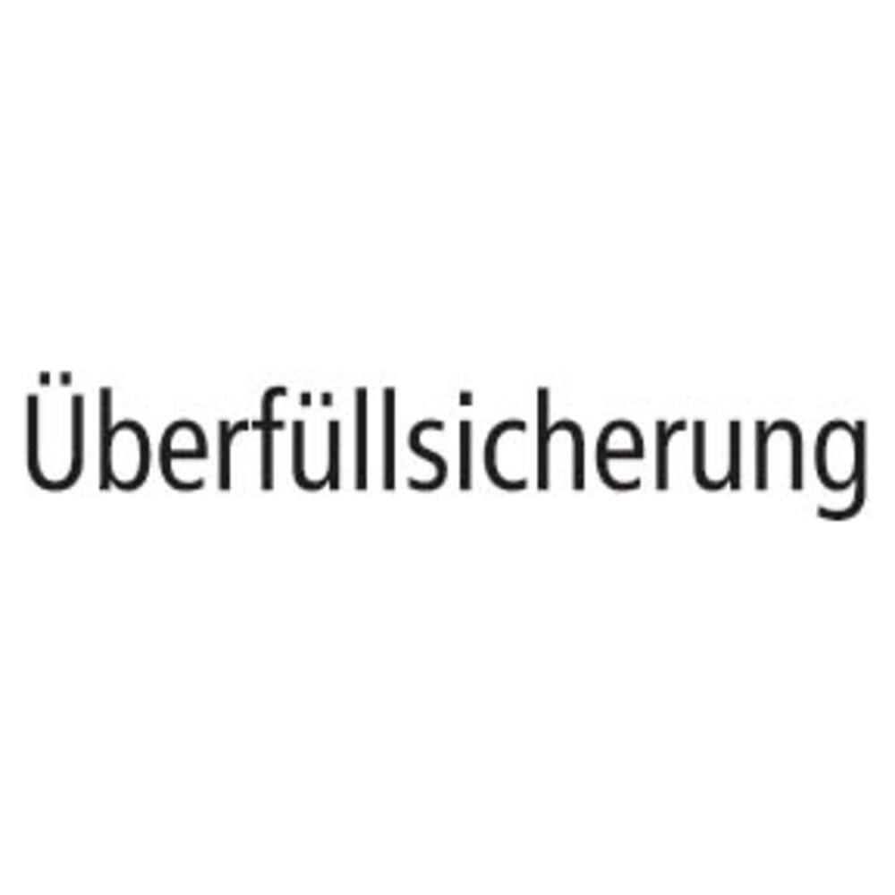 STICKER ÜBERFÜLLSICHERUNG (GERMAN) 10 X 4 CM