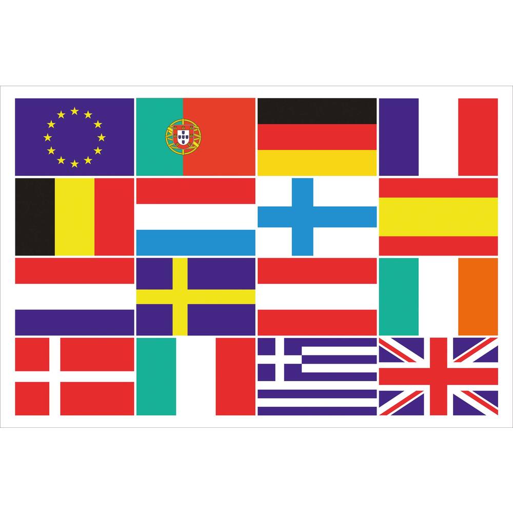 EU + 15 LANDENVLAG  100X150 CM
