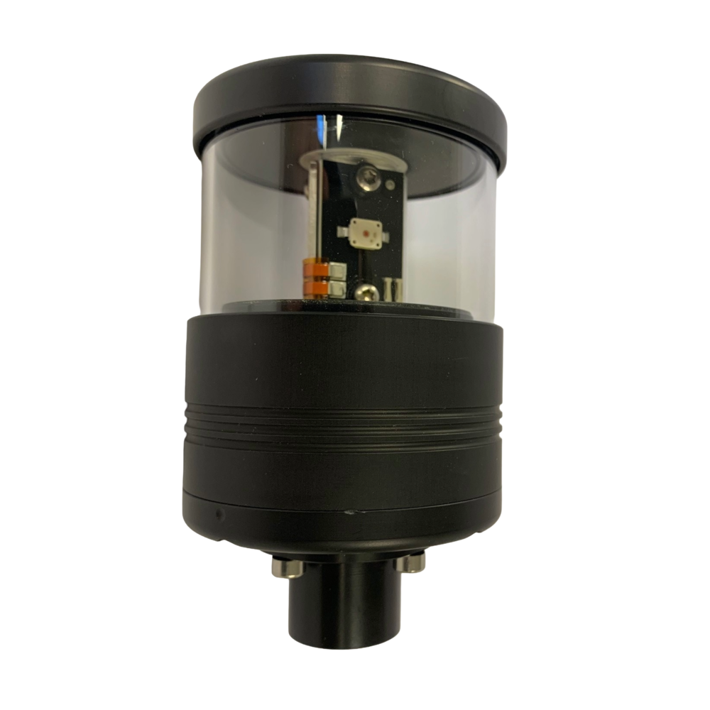 DHR40 LANTERENE LED RONDE BLEU, FIXATION TUYAU