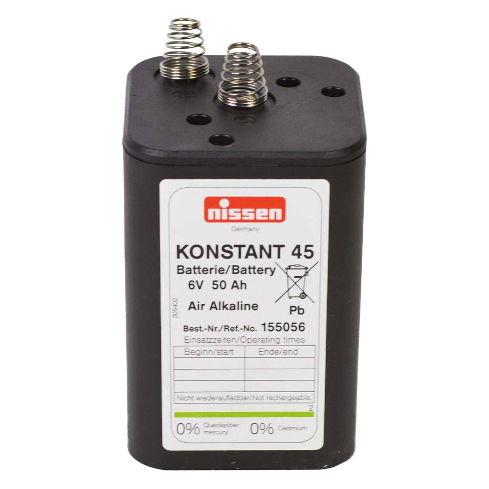 BATTERIE BLOC+RESSORT 6V 50AH 12