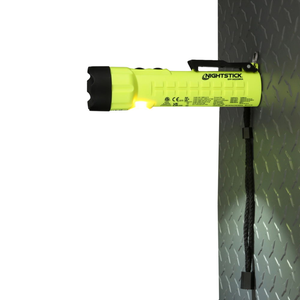 ATEX (ZONE 0) ZAKLAMP NIGHTSTICK MET CLIP, DUAL LIGHT EN MAGNEET