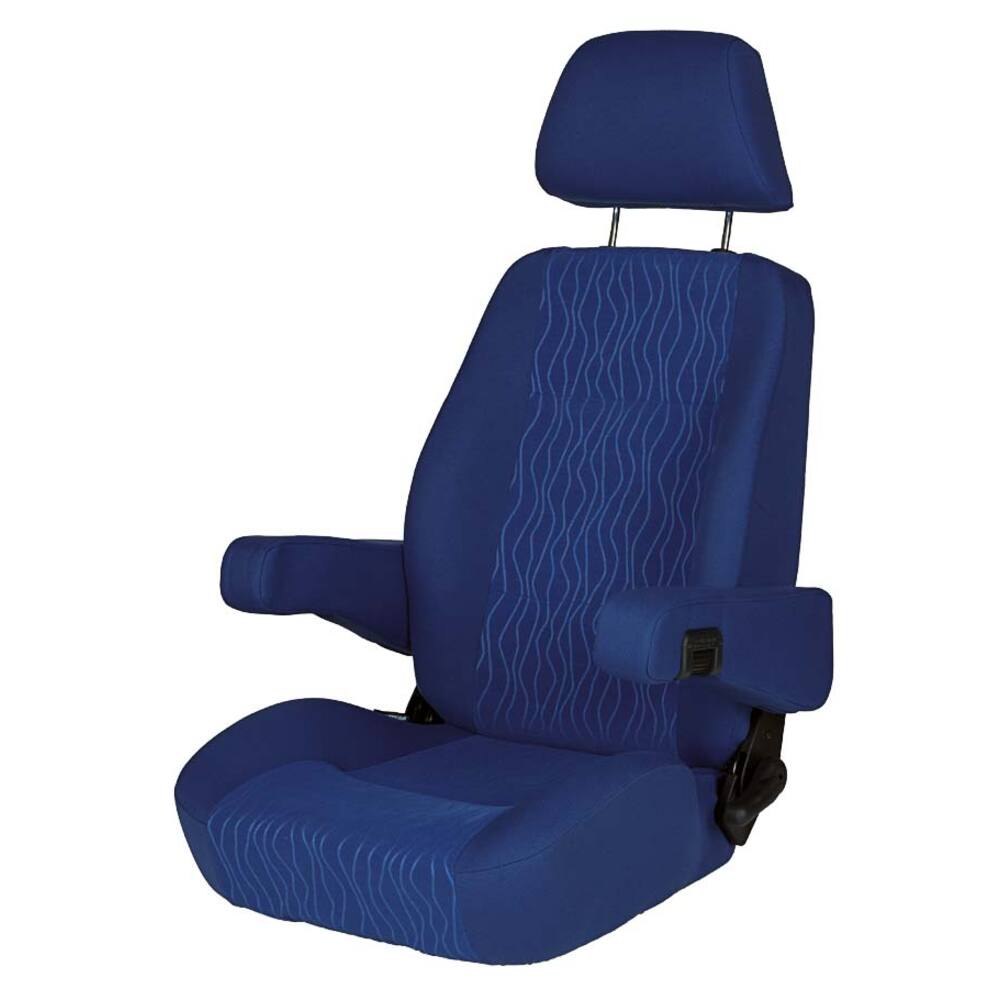 STUURSTOEL BACH STOF BLAUW ZONDER ONDERSTEL