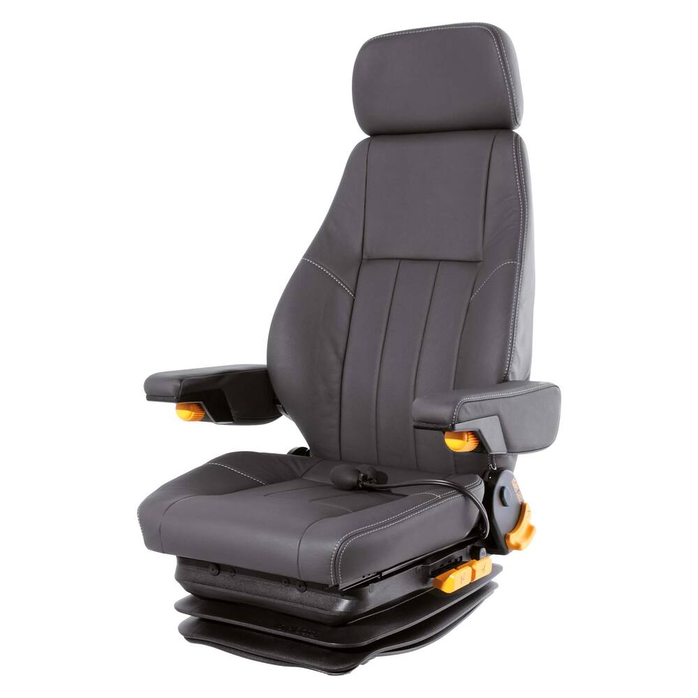 SIÈGE DE PILOTAGE LEHAR XL CUIR NOIR SANS SUPPORT