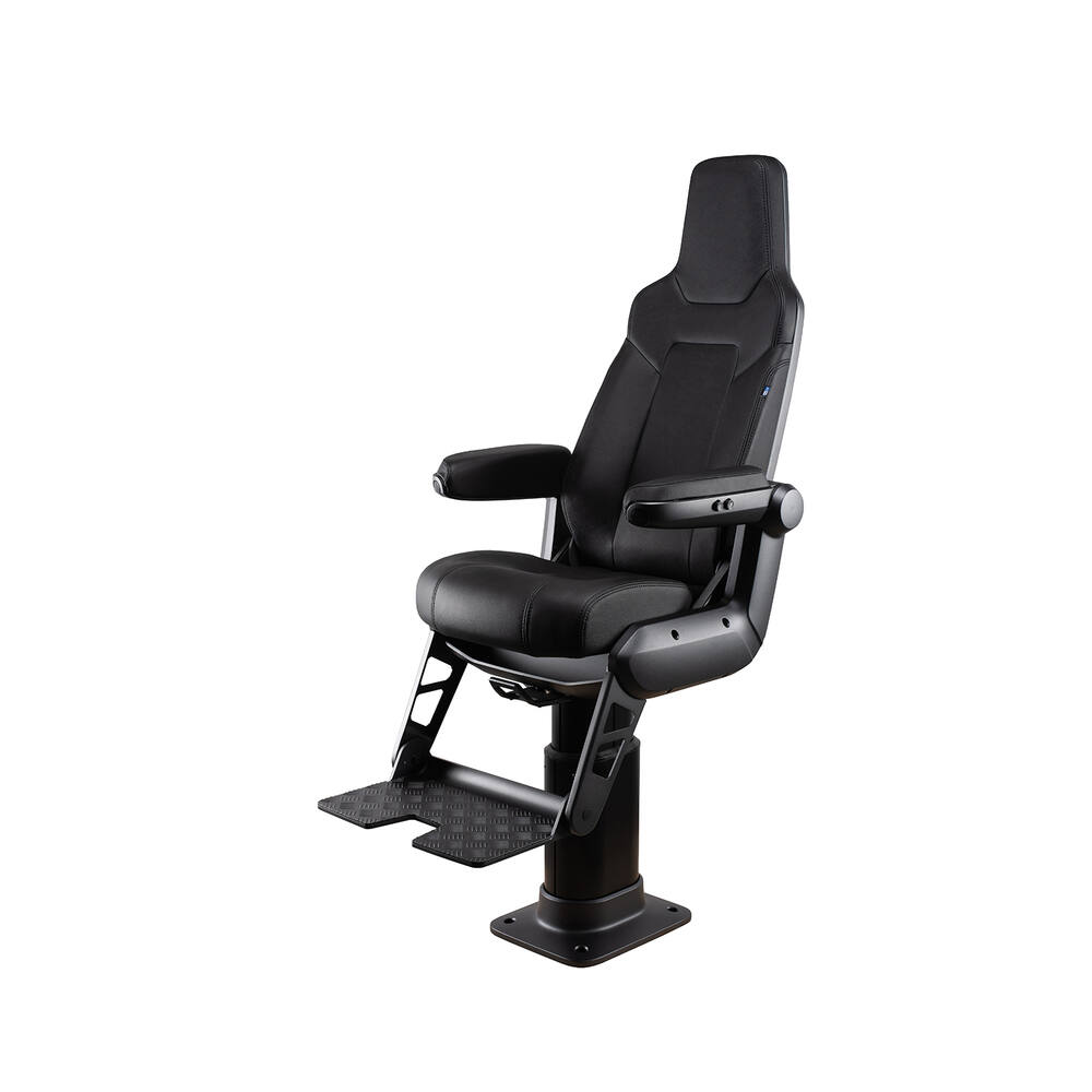 NORSAP 1600 COMFORT S OVAAL MET FLENSVOET + YACHT FOOTREST 72/92 ZWART