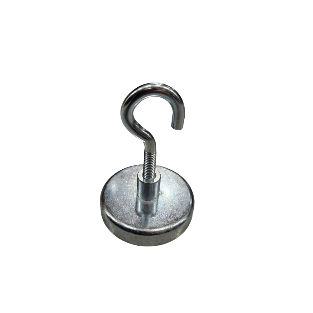 MAGNEET MET SCHROEFHAAK M6 HEFVERMOGEN 22 KG