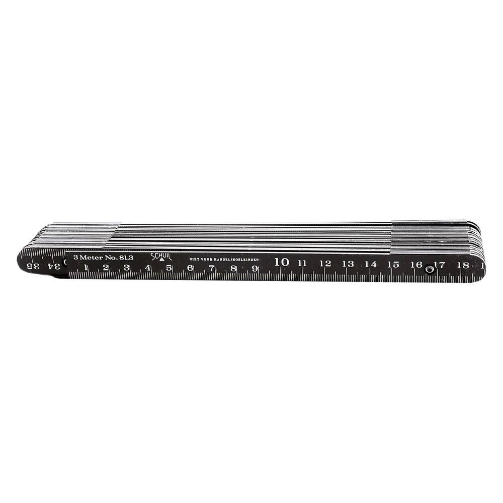 ALUMINIUM RULE BLACK 3 METER   