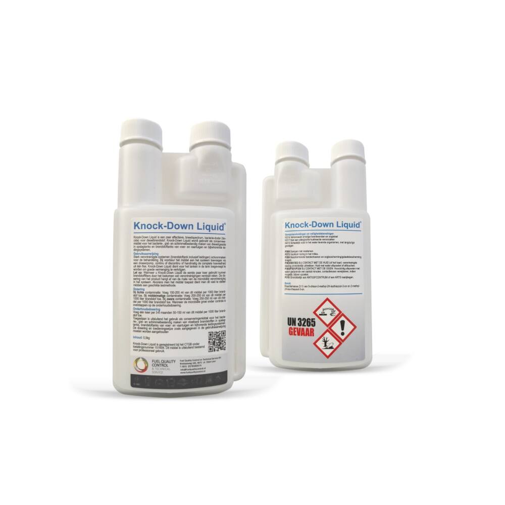 KNOCK DOWN LIQUID (BIOCIDE), CHEMICALIËN VOOR REINIGING GASOLIE 0,5KG (19 STUK/DOOS)