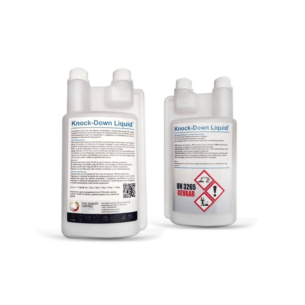 KNOCK DOWN LIQUID (BIOCIDE), CHEMICALS FOR CLEANING GAS OIL 1KG (12 STÜCK/KARTON)
