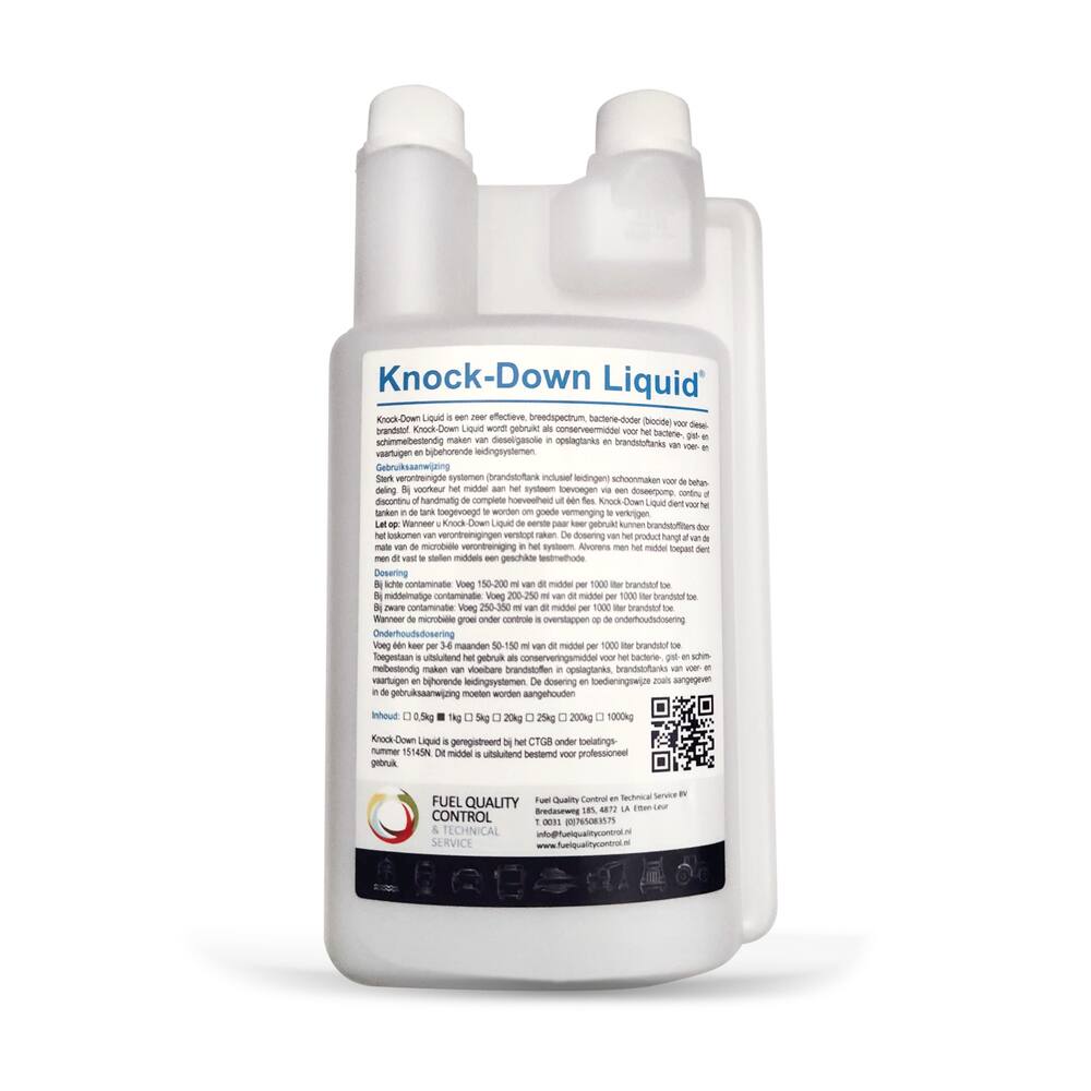 KNOCK DOWN LIQUID (BIOCIDE), CHEMICALS FOR CLEANING GAS OIL 1KG (12 STÜCK/KARTON)