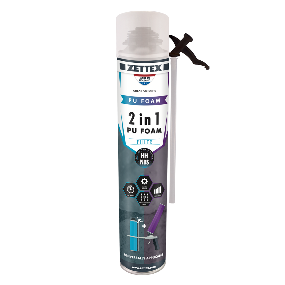 ZETTEX PU FOAM NBS/HH 750ML (12 STUK/DOOS)