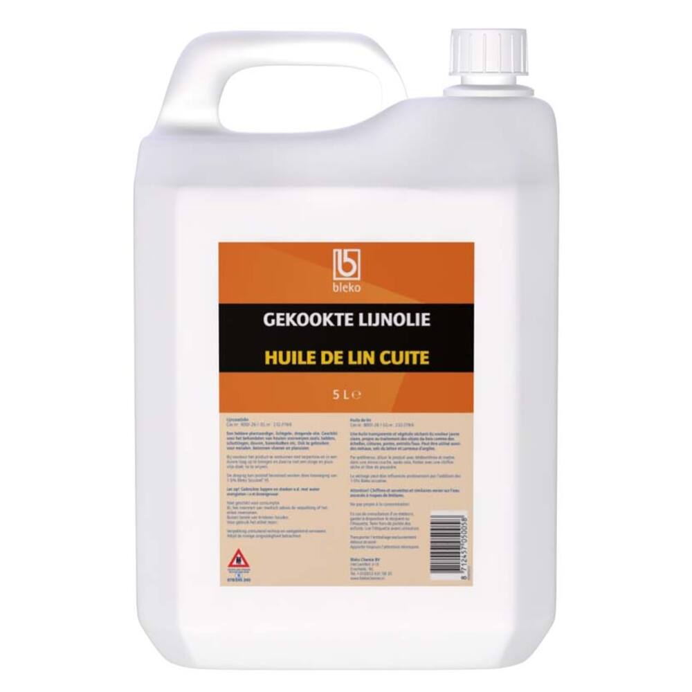 HUILE DE LIN CUITE 5L (4 BIDON/BOÎTE)