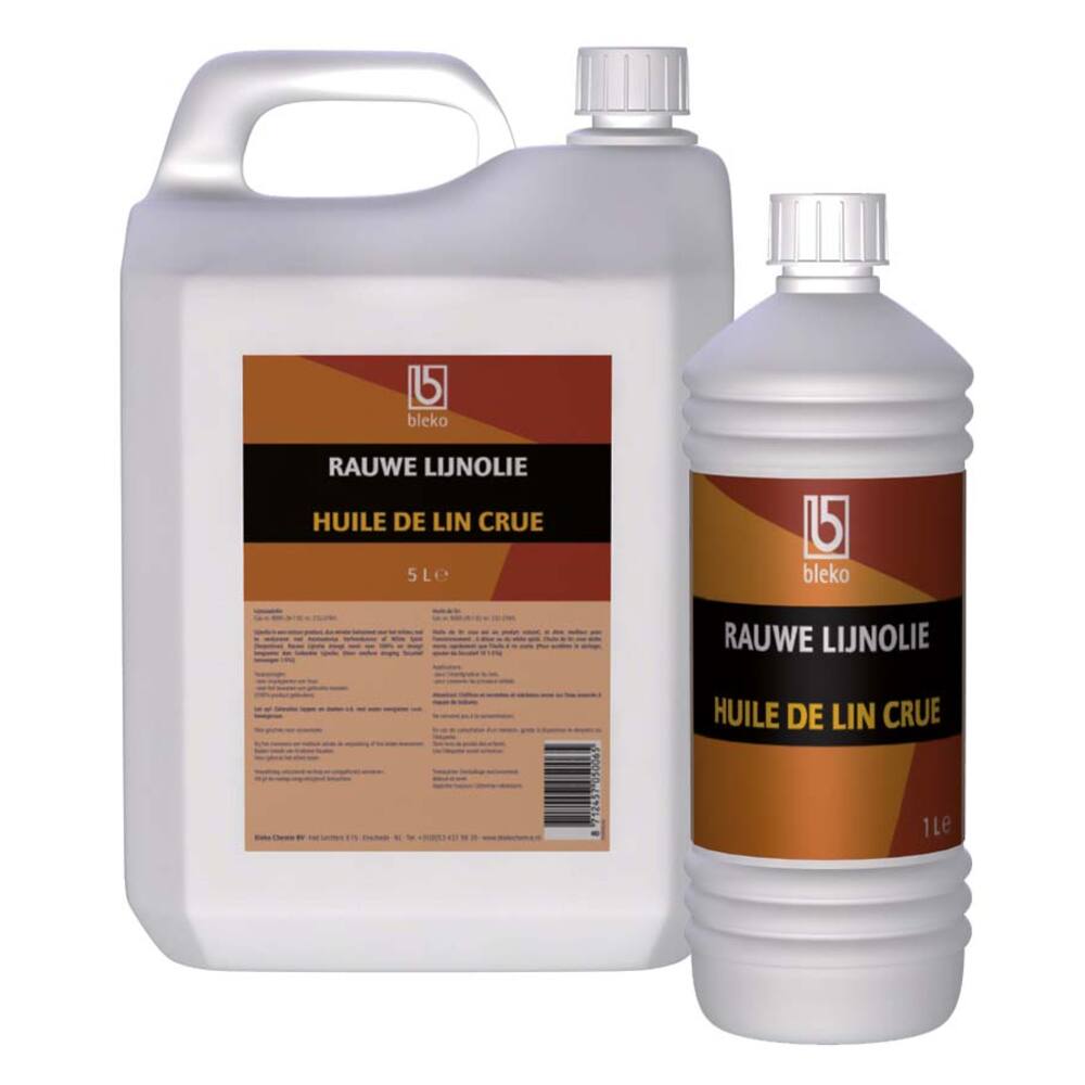 RAUWE LIJNOLIE (ONGEKOOKT) 1L (6 FLES/DOOS)