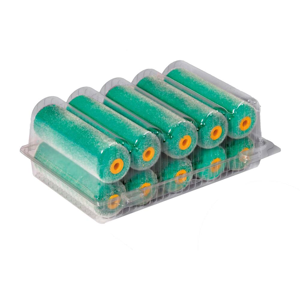 ROULEAU DE LAQUE EN VELOURS VERT 10 CM (10 PIÈCE/BOÎTE)