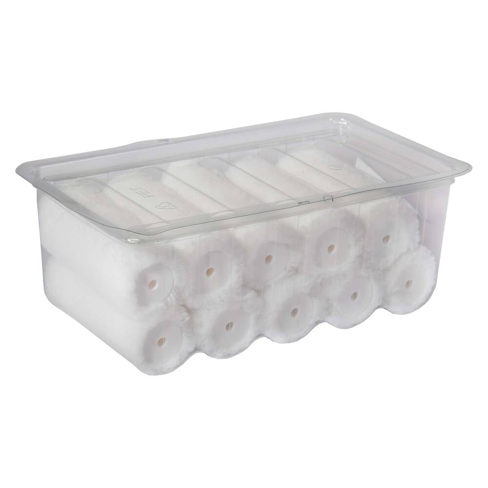 ROULEAU DE PEINTURE ÉPAIS PERLON BLANC 12 CM (10 PIÈCE/BOÎTE)