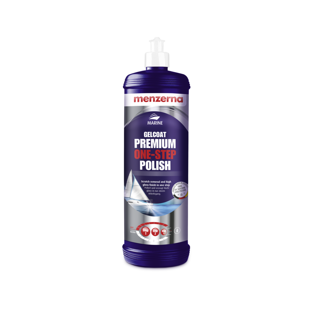 MENZERNA GELCOAT PREMIUM ONE-STEP POLISH (RED) 1,000ML