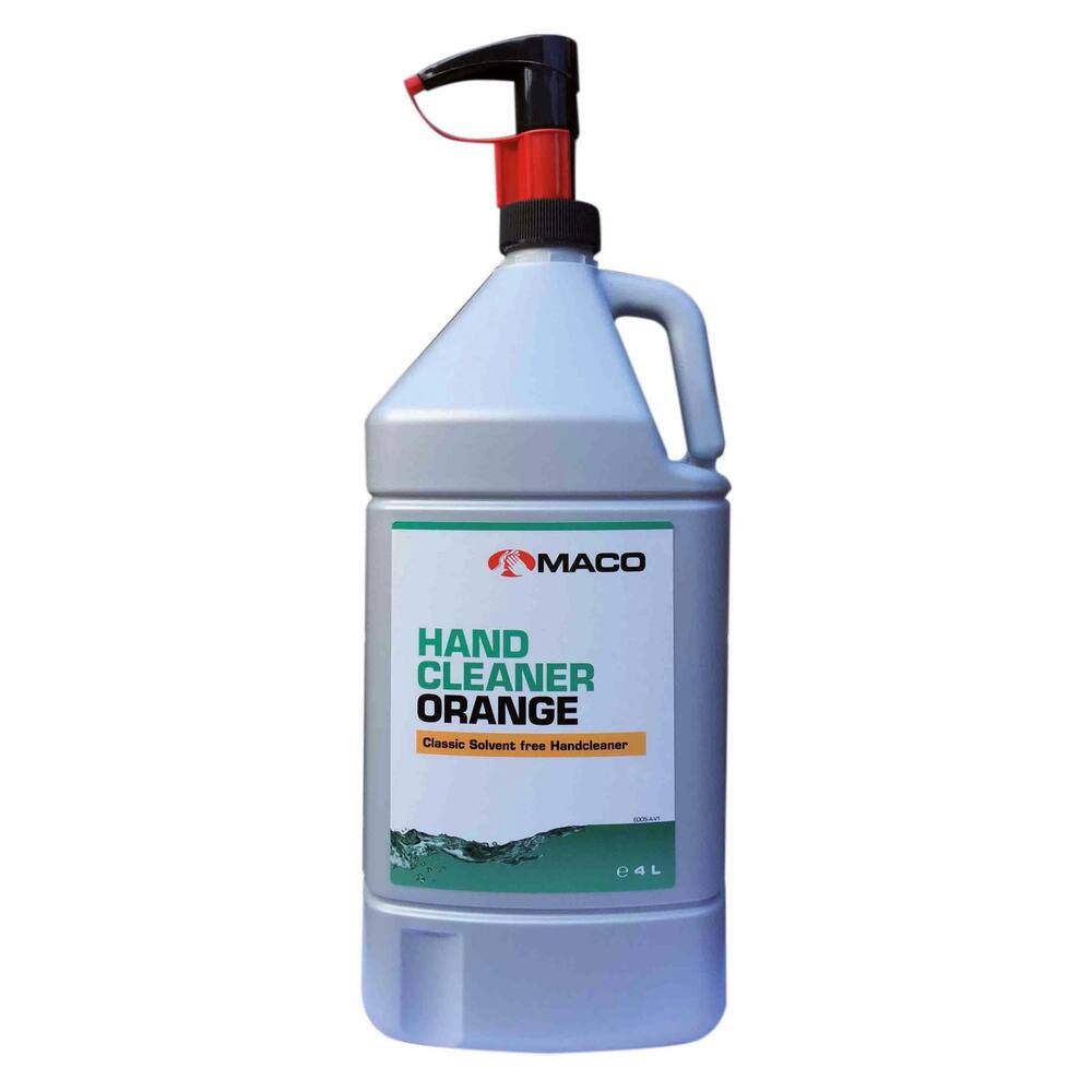 HAND CLEANER ORANGE BOTTLE+HAND PUMP 4L