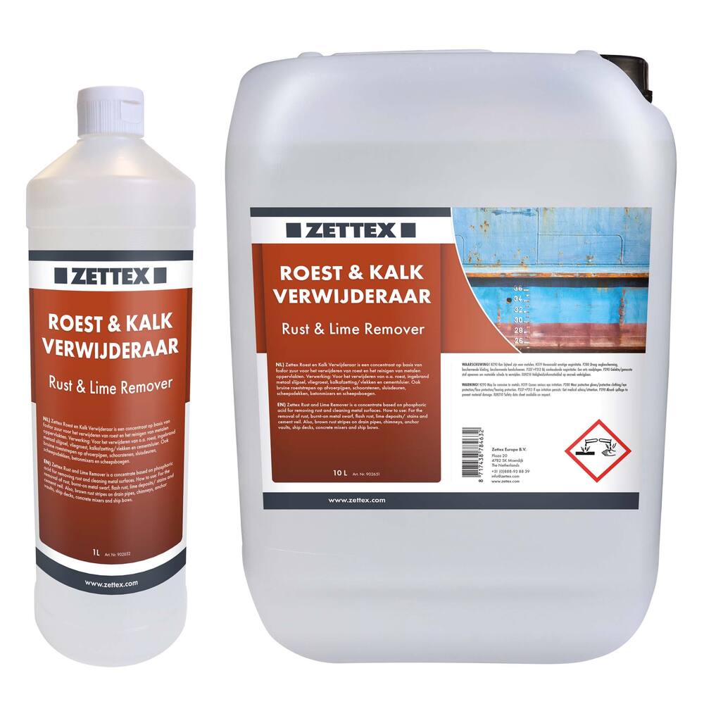 ZETTEX DÉCAPANT DE CALCAIRE ET DE ROUILLE 10L