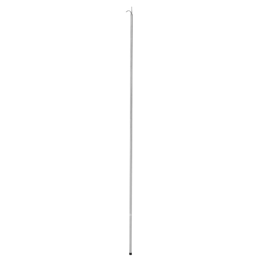 ALUMINIUM HAAKSTOK, RVS HAAK Ø30MM 4M