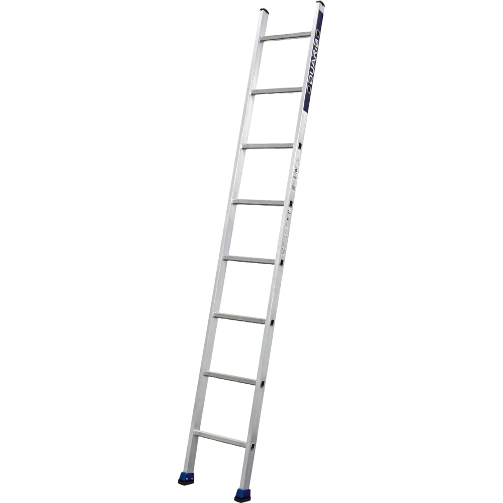DUARIB RUIMLADDER 08 VIERKANTE SPORTEN    2,40M (VOET BLAUW / ZWART)