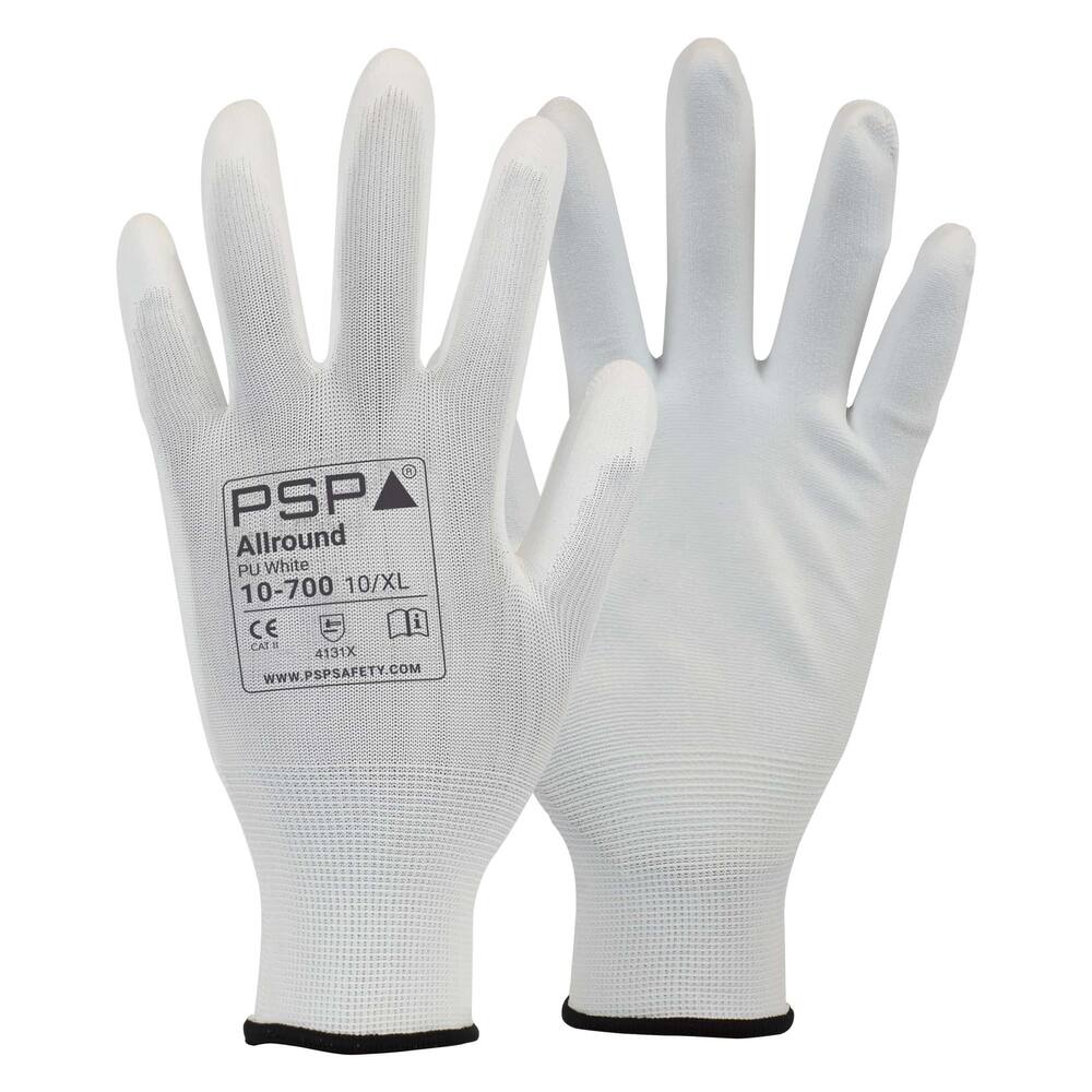 HANDSCHUH  PSP 10-700 ALLROUND PU WHITE, 07/S