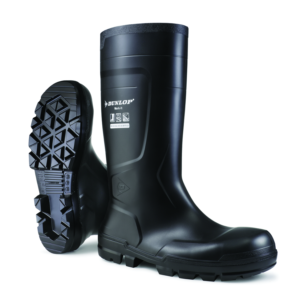 DUNLOP (NB2HD01) WORK-IT S5 PVC KNIELAARS ZWART 43