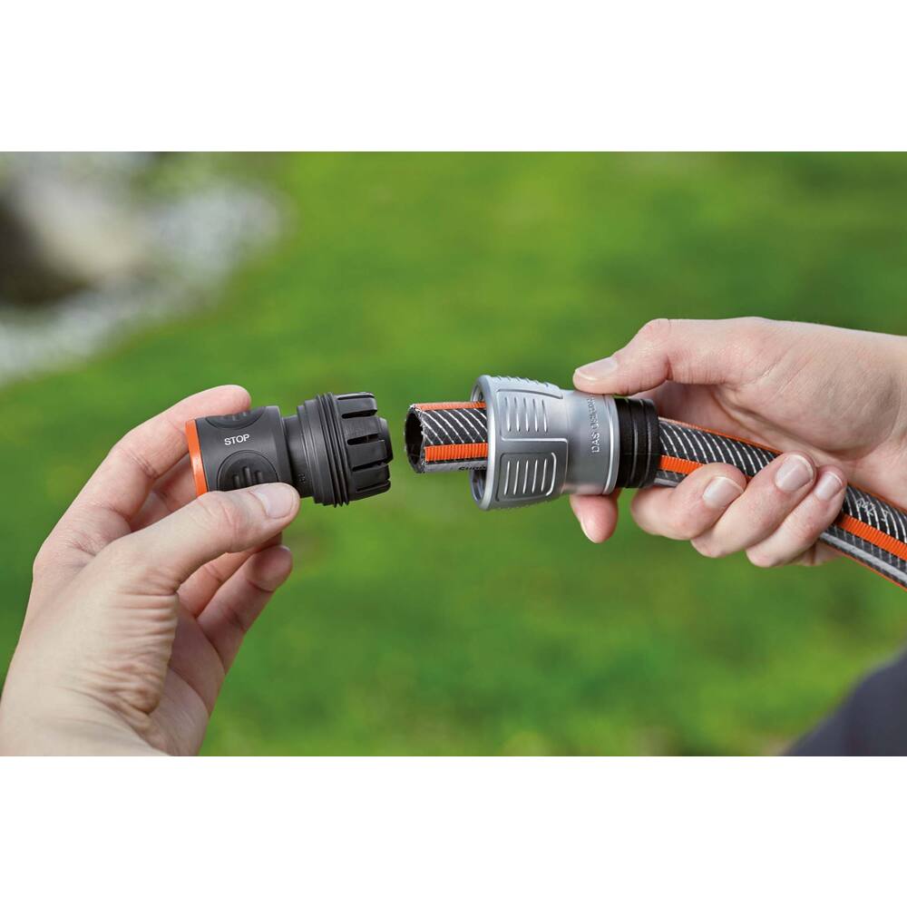 GARDENA SLANGKOPPELING MET WATERSTOP PREMIUM 13MM