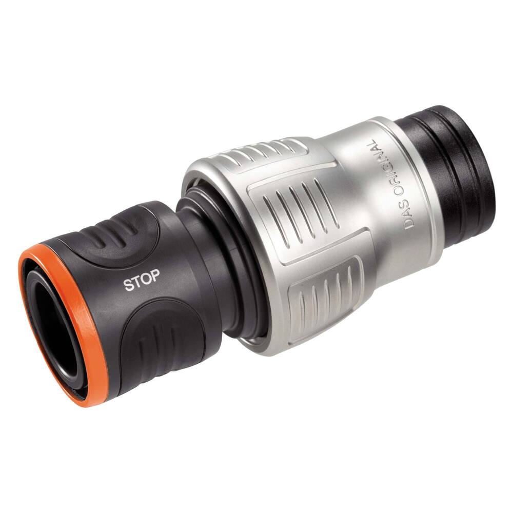 GARDENA HOSE CONNECTOR WITH WATERSTOP PREMIUM 19MM