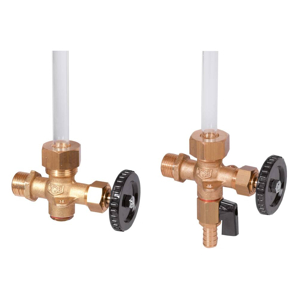 PEILGLASKRAAN MET PLUG  1/2" BUITENDRAAD