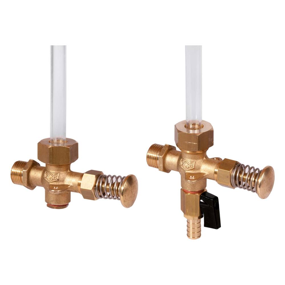  SIGHT GLASS VALVE SELF-CLOSING WITH PLUG 1/2" OUTSIDE THREAD