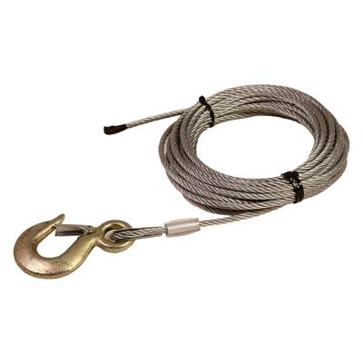 STAALKABEL MET LASTHAAK EN KLEP