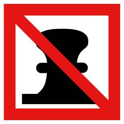 BORD, AFMEREN VERBODEN