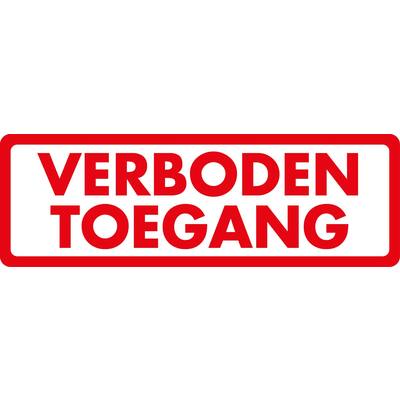 STICKER, VERBODEN TOEGANG