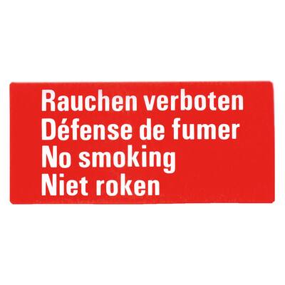 STICKER, NIET ROKEN