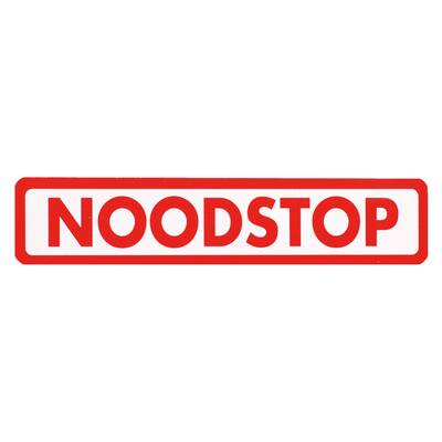 STICKER, NOODSTOP
