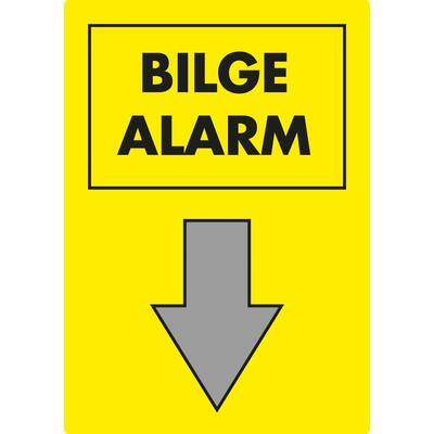 SIGN, BILGE ALARM