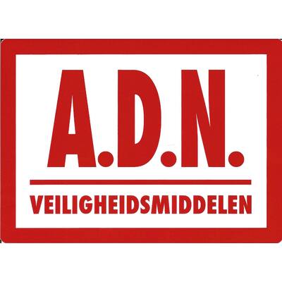 STICKER, A.D.N. VEILIGHEIDSMIDDELEN