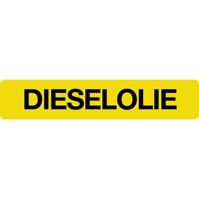 STICKER DIESELOLIE YELLOW (DUTCH) 10 X 2 CM