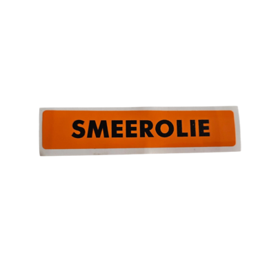 STICKER SMEEROLIE PASTEL (DUTCH) ORANGE (RAL 2003) 10 X 2 CM