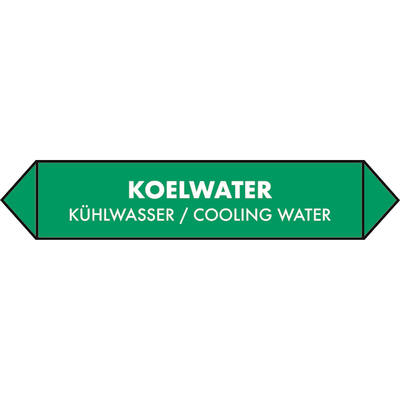 STICKER, KOELWATER