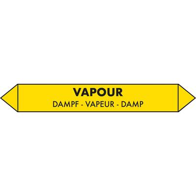PIPE STICKER VAPOUR (DUTCH, ENGLISH, GERMAN, FRENCH) 45 X 6.5 CM